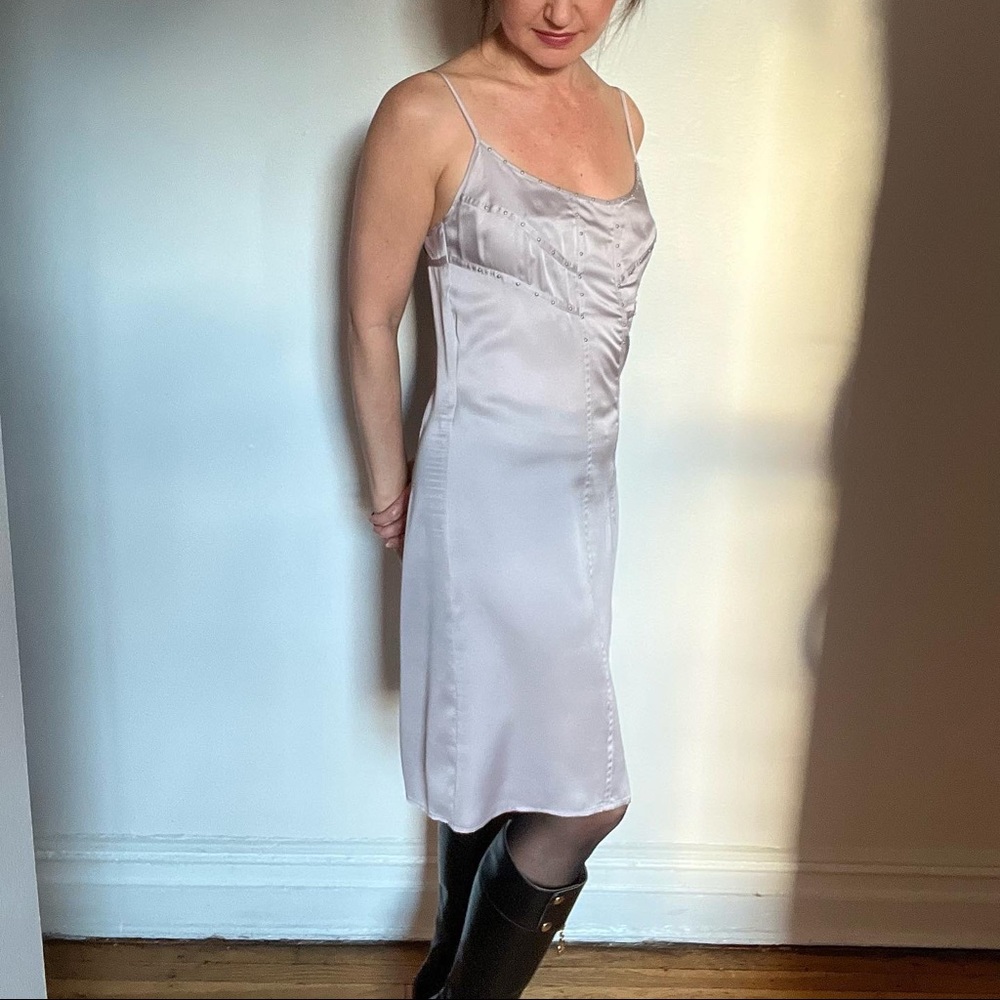 Pretty lilac studded slip dress by Eryn Brinie, xs. Great condition!